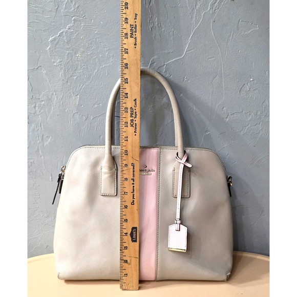 Kate Spade New York Cameron Street Racing Striped Margot Handbag Gray, Pink - Picture 9 of 11